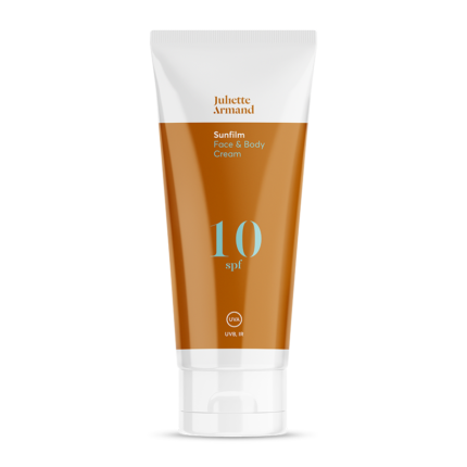 Juliette Armand Sunscreen protection Body & Face Cream SPF 10 for all skin types which is easily absorbed, 200ml