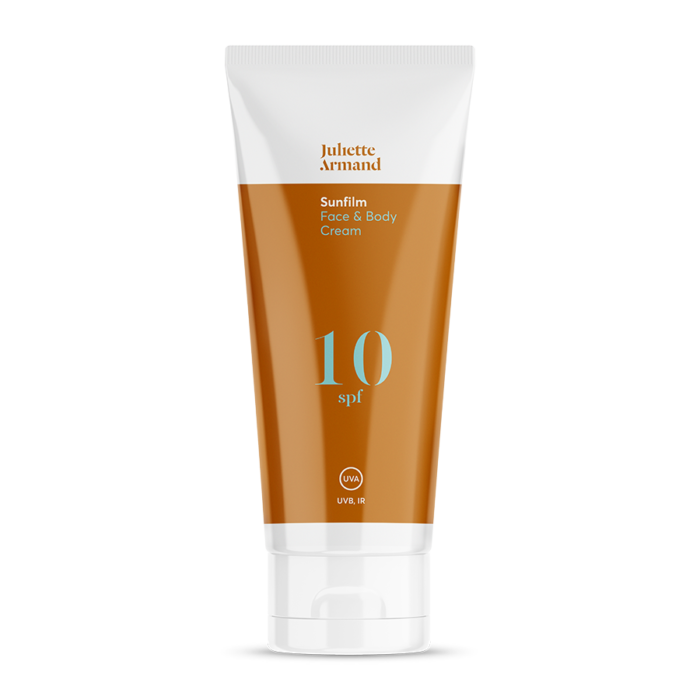 Juliette Armand Sunscreen protection Body & Face Cream SPF 10 for all skin types which is easily absorbed, 200ml